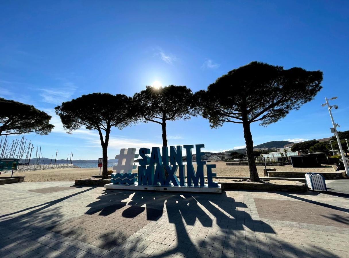 Appartement Sainte-Maxime, Plage De La Nartelle Bagian luar foto